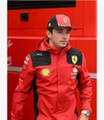 Unisex Belgian Grand Prix Charles Leclerc Red Ferrari Jacket