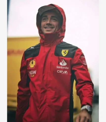 Belgian Grand Prix Charles Leclerc Red Ferrari Jacket