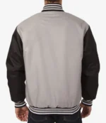 Black-Gray Minnesota Vikings Front Hit Poly Twill Jacket