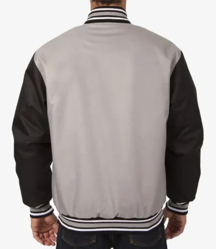 Black-Gray Minnesota Vikings Front Hit Poly Twill Jacket