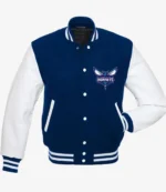 Charlotte Hornets NBA Varsity Blue & White Jacket For Unisex