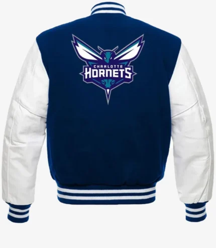 Charlotte Hornets NBA Varsity Blue & White Jacket