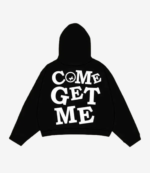 Come Get Me Quiet Racing Black Pullover Hoodie