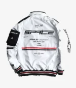Cyberpunk Techwear White Bomber Jacket
