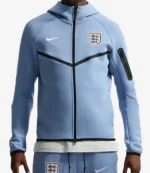 Unisex England Nike Soccer Blue Zip Up Hooded Jacket