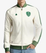Unisex FC Leeds United St Patricks Day Tricot Off-White Track Jacket