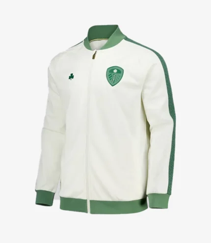 FC Leeds United St Patricks Day Tricot Off-White Track Jacket
