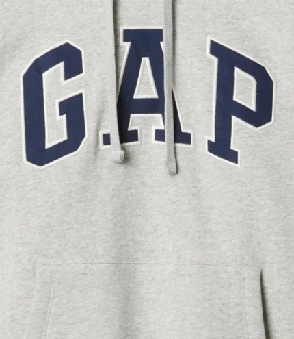 Gap x Young Miko 2026 Grey Fleece Pullover Hoodie