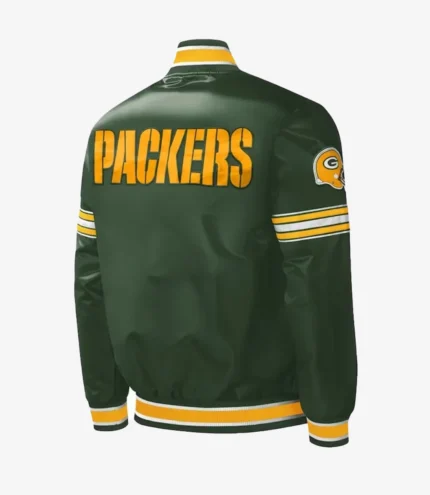Green Bay Packers Midfield Varsity Satin Jacket