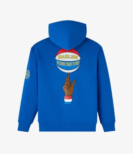 Harlem Globetrotters Pullover Fleece Blue Hoodie