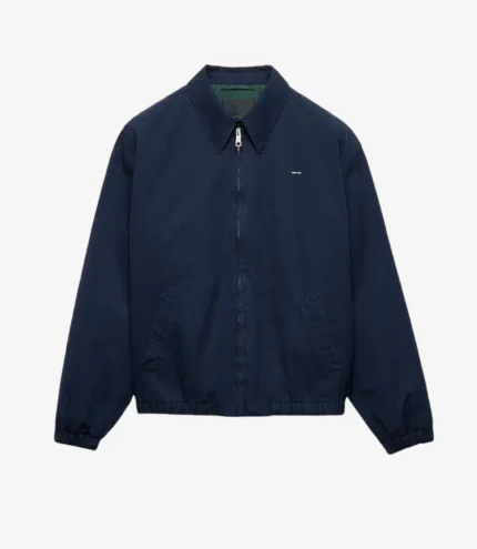 Harry Styles Prada Navy Blue Zipper Jacket