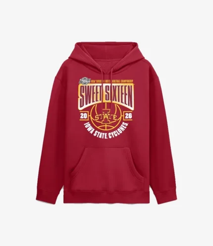 Iowa State Cyclones 2026 NCAA Men’s Basketball Tournament March Madness Sweet 16 Hoodie For Unisex
