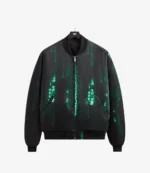 Unisex Kith x The Matrix Reverible Black Bomber Jacket