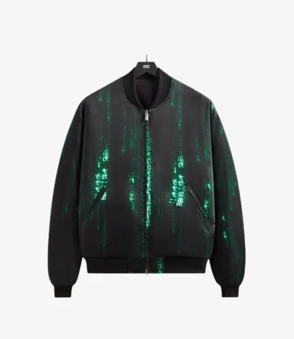 Unisex Kith x The Matrix Reverible Black Bomber Jacket