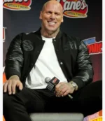 Martyn Ford Mortal Kombat II Movie Premiere Event 2026 Shao Kahn Black Varsity Jacket