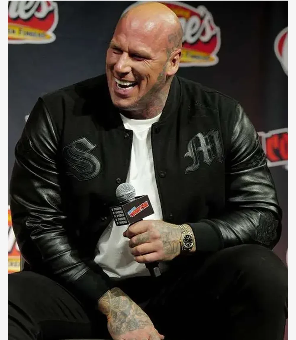 Martyn Ford Mortal Kombat II Movie Premiere Event 2026 Shao Kahn Black Varsity Jacket Unisex Martyn Ford Mortal Kombat II Movie Premiere Event 2026 Shao Kahn Black Varsity Jacket