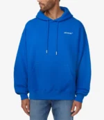 Costco Off-White Pullover Hoodie In Blue White & Black