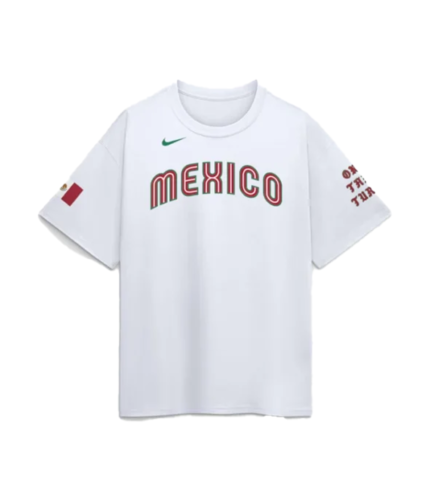 Unisex Mexico Baseball Nike x Born x Raised White 2026 World Baseball Classic Complex Collab T-Shirt