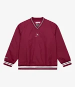 Unisex Mitchell & Ness Philadelphia Phillies Burgundy Insignia Nylon Pullover Sweatshirt