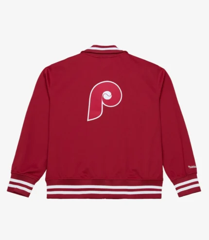 Mitchell & Ness Philadelphia Phillies Burgundy Playoff Win Full-Zip Jacket