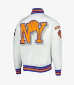 New York Knicks 2x Finals Champions Mash Up Capsule White Jacket