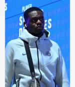 Unisex Nike Inter Milan 25-26 Tech Fleece Windrunner Zip Grey Hoodie