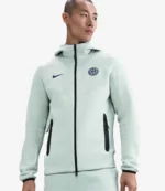 Nike Inter Milan 25-26 Tech Fleece Windrunner Zip Grey Hoodie