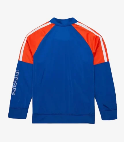 Ny Knicks Color Blocked Full-zip Track Jacket