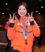 Unisex Opening Ceremony 2026 Ami Nakai Orange Jacket