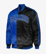 Orlando Magic Fast Break Blue & Black Satin Jacket For Unisex