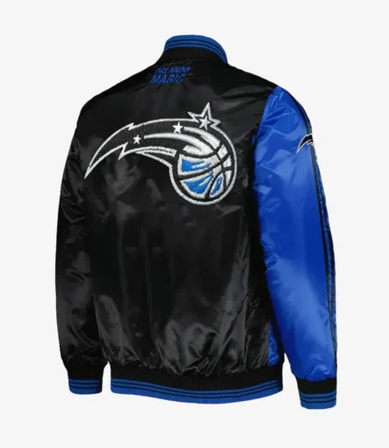 Orlando Magic Fast Break Blue & Black Satin Jacket