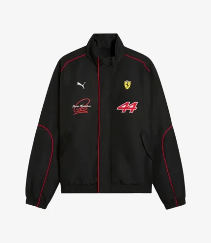PUMA x Ferrari F1 Lewis Hamilton Black Track Jacket For Unisex