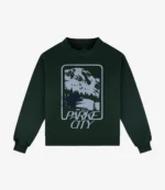 Unisex Parke 2026 Sport Graphic Green Mockneck Fleece Sweatshirt