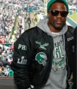 Philadelphia Eagles Kevin Hart Black Bomber Jacket