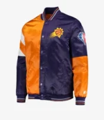 Phoenix Suns Orange and Purple Varsity Starter Jacket For Unisex