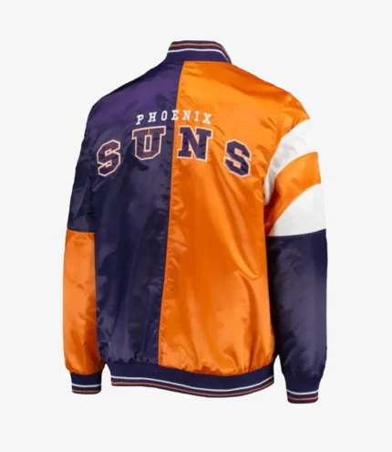 Phoenix Suns Orange and Purple Varsity Starter Jacket