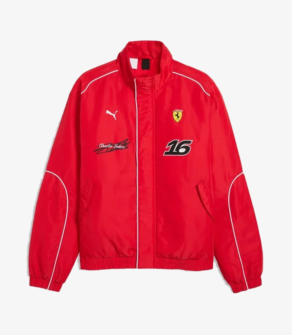 Puma Scuderia Ferrari F1 Charles Leclerc Racing Jacket Puma Scuderia Ferrari F1 Charles Leclerc Racing Jacket For Unisex
