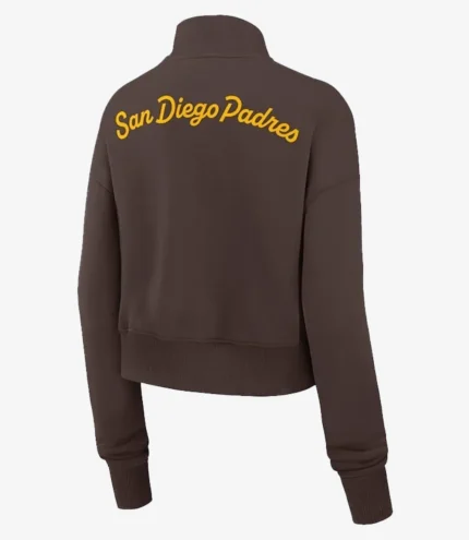 San Diego Padres Nike Brown Primetime Phoenix Fleece Half-Zip Sweatshirt