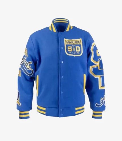 Snoop Dogg AFL Limited Edition Blue Bomber Jacket