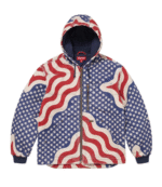 Supreme Flag Quilted Hooded Work Jacket 1