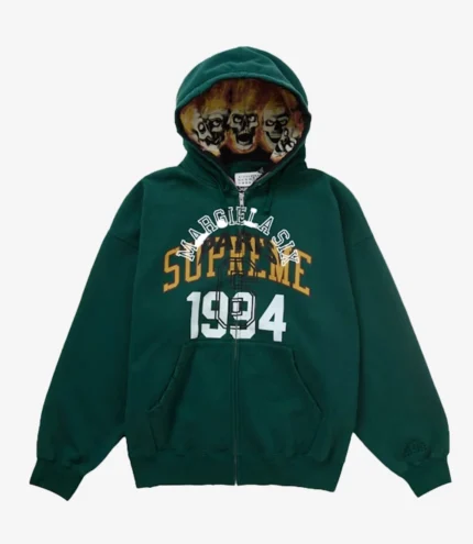 Supreme MM6 Maison Margiela Zip Up Hooded Sweatshirt For Unisex