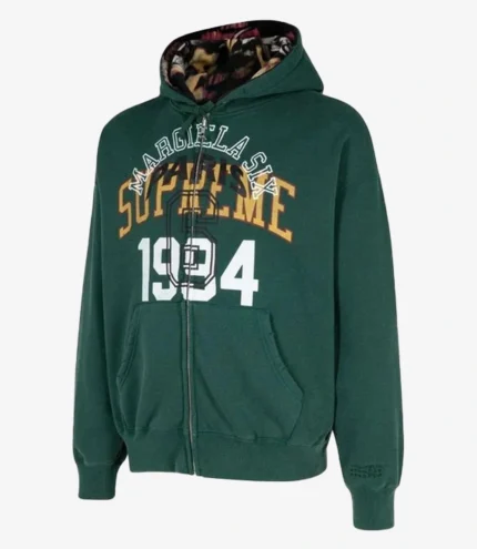 Supreme MM6 Maison Margiela Zip Up Hooded Sweatshirt