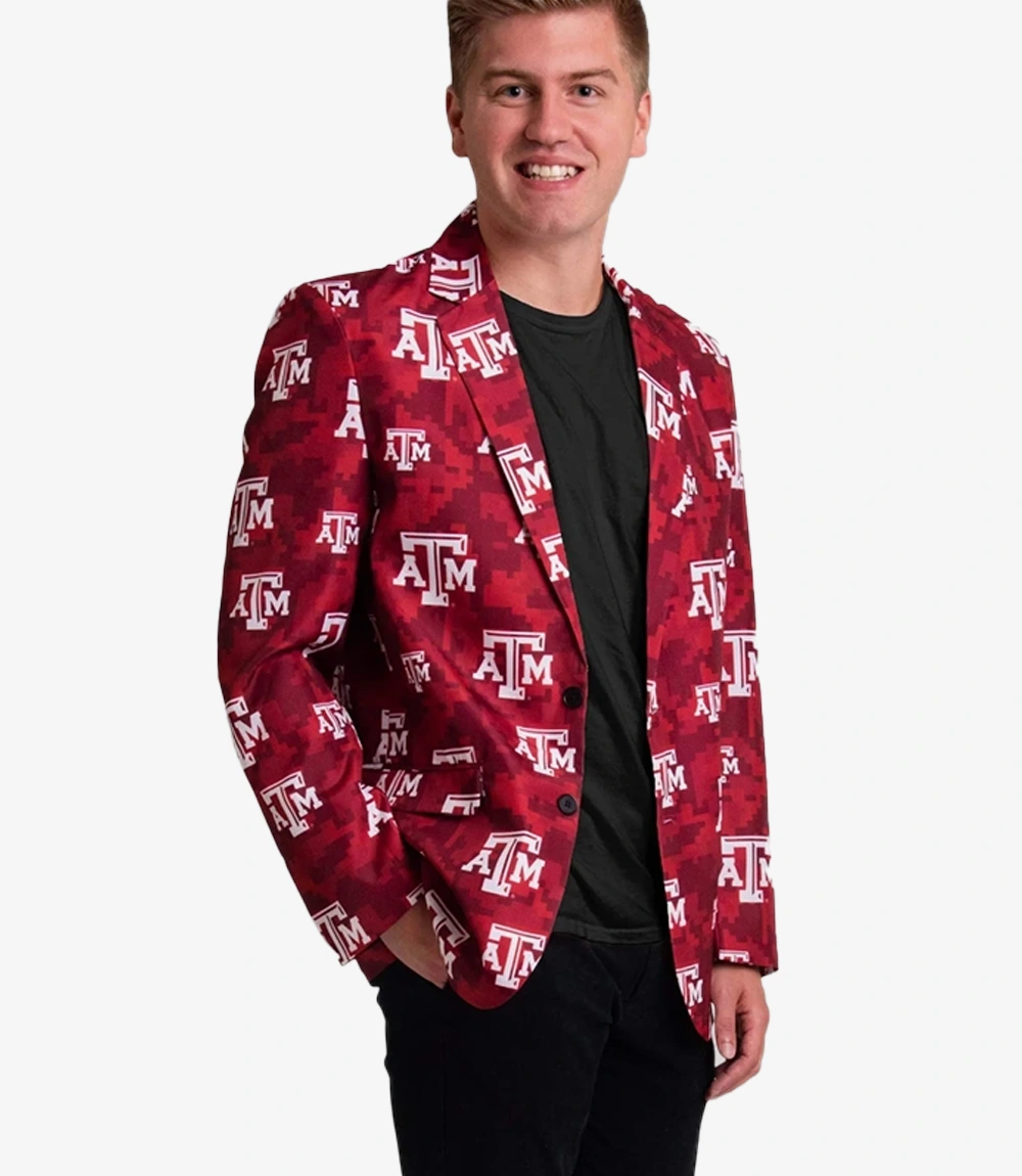 Texas A&M Aggies Digital Red Jacket Unisex Texas A&M Aggies Digital Red Jacket