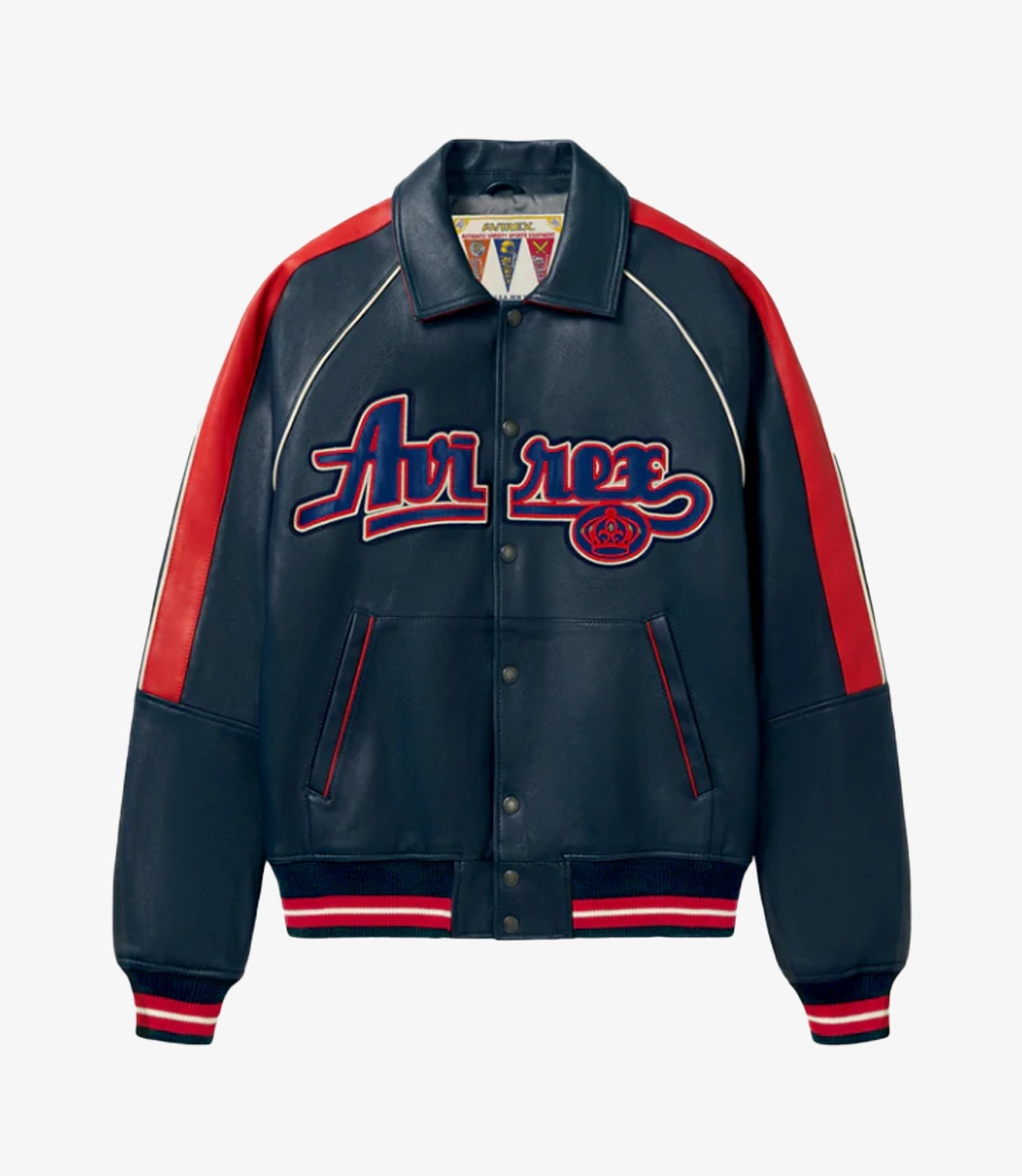 The Kings Avirex Jacket Black & Red Unisex The Kings Avirex Jacket Black & Red