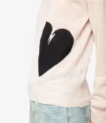 The Today Show 2026 Dr. Natalie Azar Broken Heart Pink Sweater For unisex