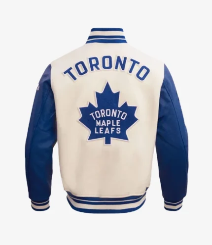 Toronto Maple Leafs Retro Classic Rib Varsity Jacket