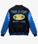 Twice This Is For World Tour 2026 Blue and Black Varsity Jacket