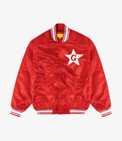 Tyler The Creator The Glass Tappers x Golf Wang Red Satin Bomber Jacket For Unisex