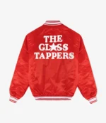 Tyler The Creator The Glass Tappers x Golf Wang Red Satin Bomber Jacket