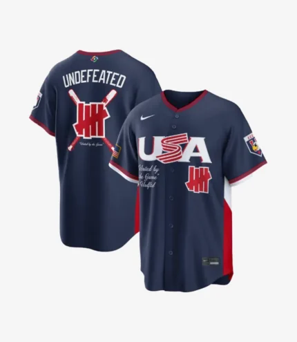 Unisex USA Baseball Nike x Undefeated Navy 2026 World Baseball Classic Stadium Jersey